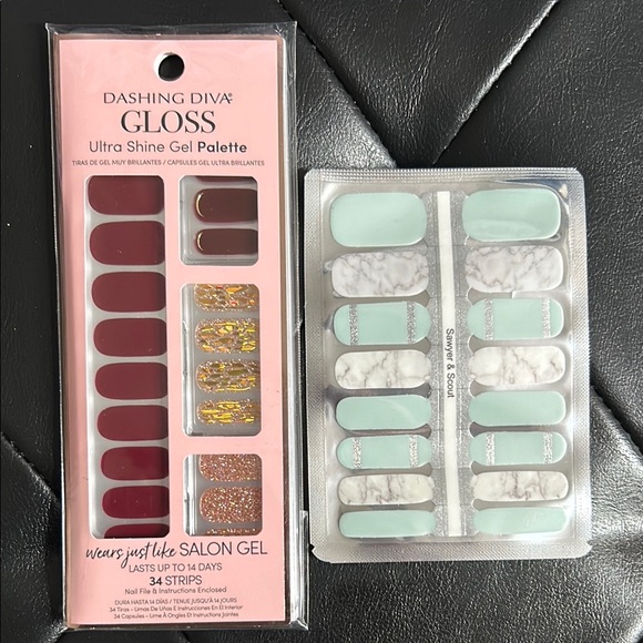 Dashing Diva Gloss Ultra Shine Gel Palette - Red and Gold 2 packages - Picture 1 of 2